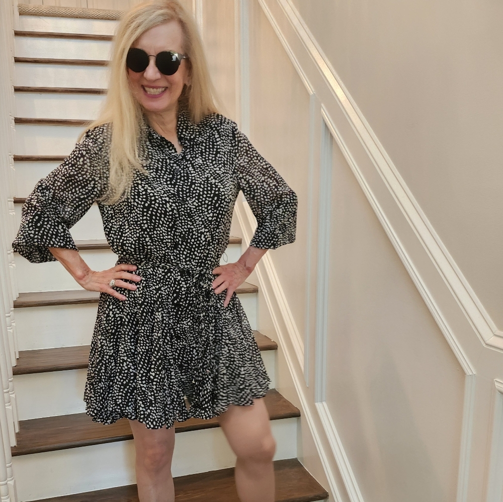 Zara New W/ Tags Black & White Mini Dress, Medium, $35